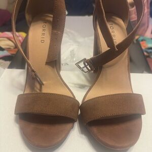 Torrid Tan Strappy Heels